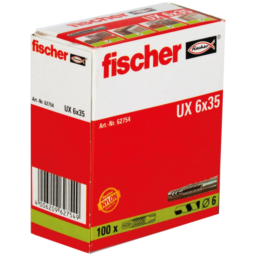 FISCHER Universaldübel UX  6 x 35 Art.-Nr. 62754